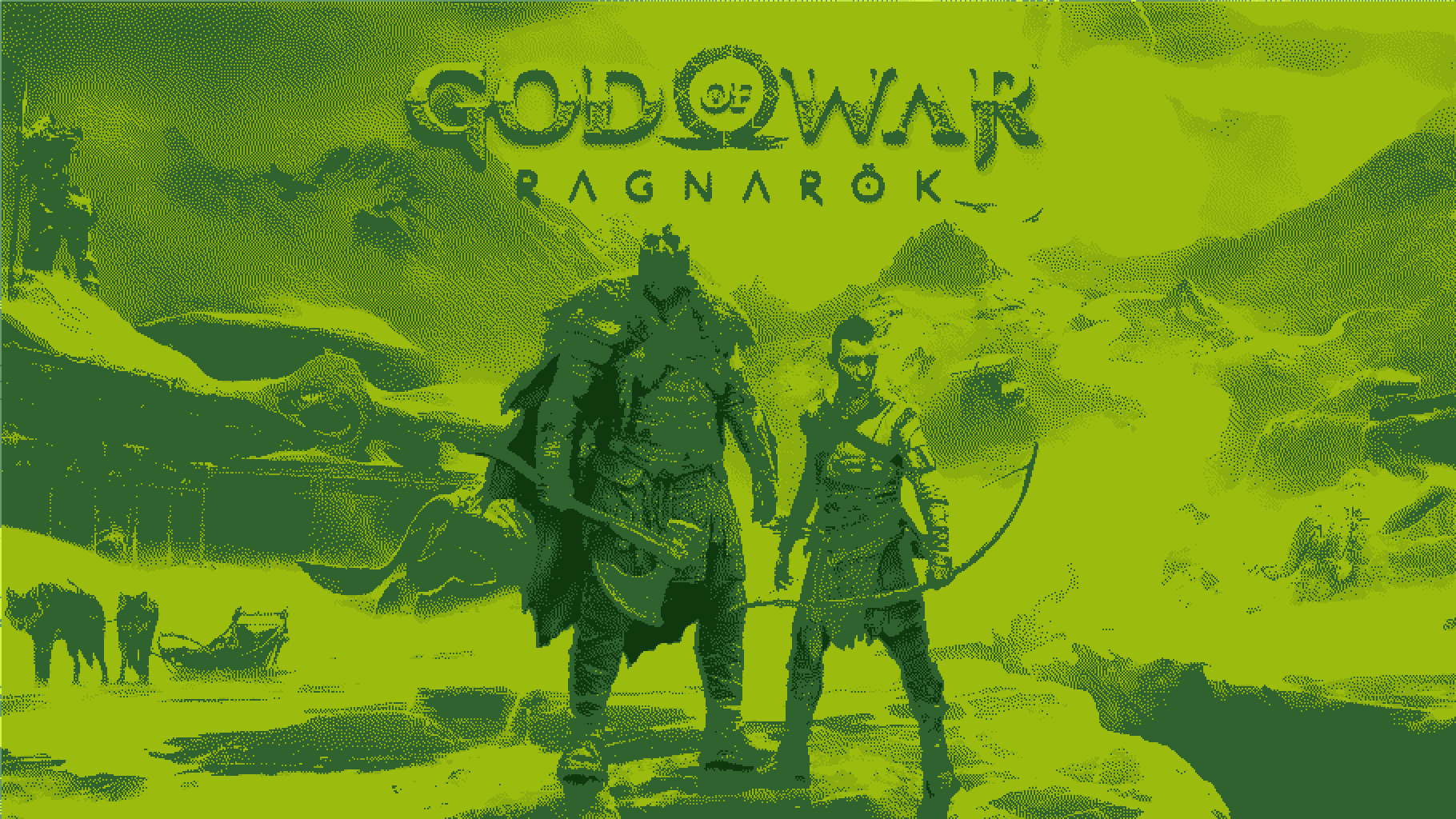 God of War Ragnarök Floyd-Steinberg Dithering GameBoy